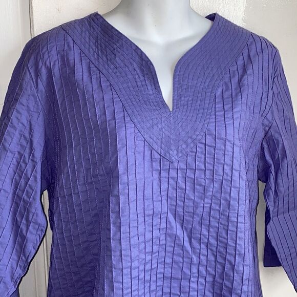 WATERSISTER DRY GOODS Lavender Nok Thai Tunic-M - Picture 3 of 8